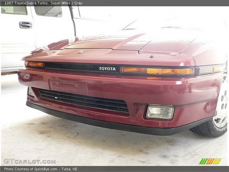 Super White / Gray 1987 Toyota Supra Turbo