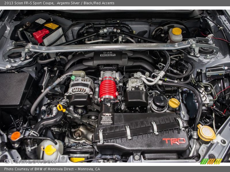  2013 FR-S Sport Coupe Engine - 2.0 Liter DOHC 16-Valve VVT D-4S Flat 4 Cylinder