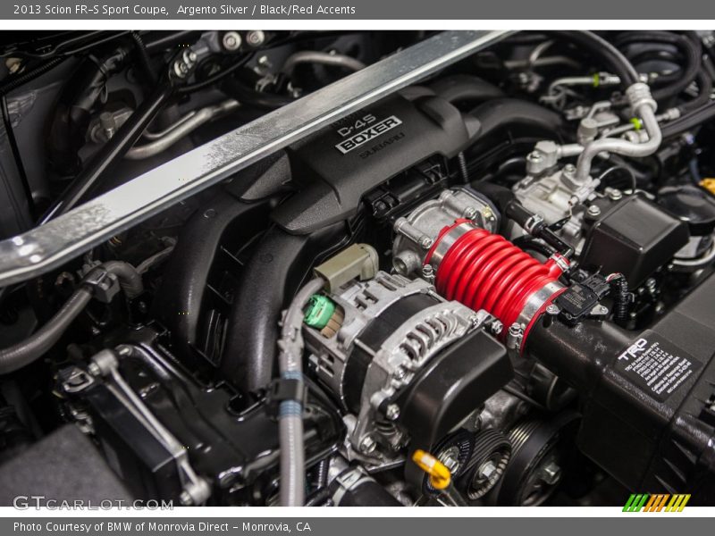  2013 FR-S Sport Coupe Engine - 2.0 Liter DOHC 16-Valve VVT D-4S Flat 4 Cylinder