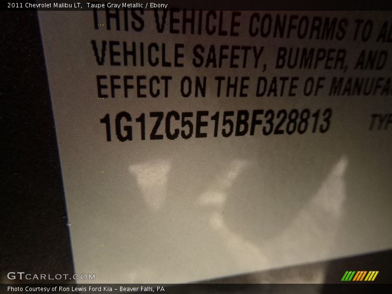 Taupe Gray Metallic / Ebony 2011 Chevrolet Malibu LT