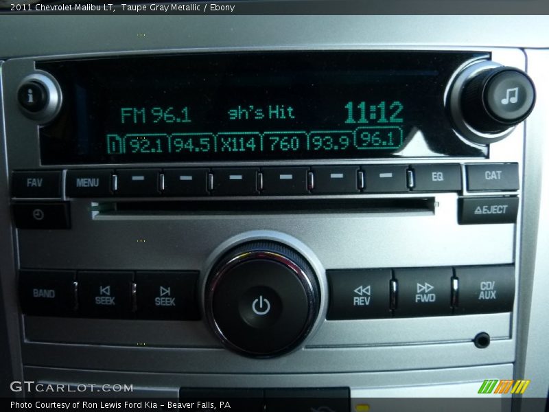 Taupe Gray Metallic / Ebony 2011 Chevrolet Malibu LT
