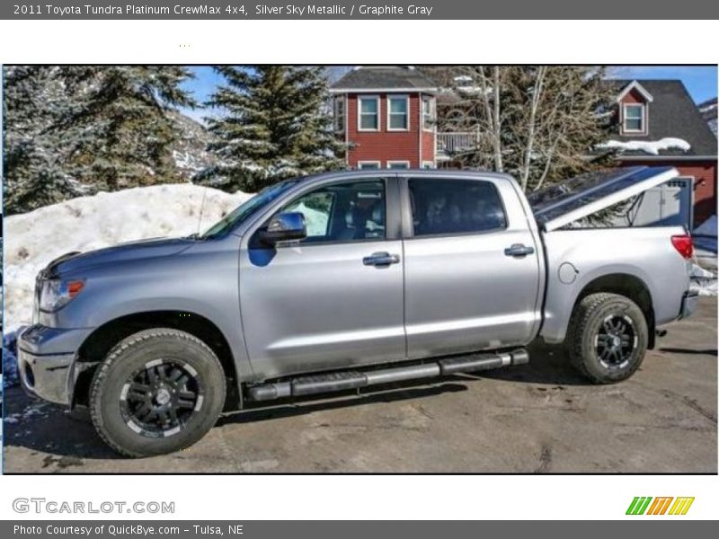 Silver Sky Metallic / Graphite Gray 2011 Toyota Tundra Platinum CrewMax 4x4