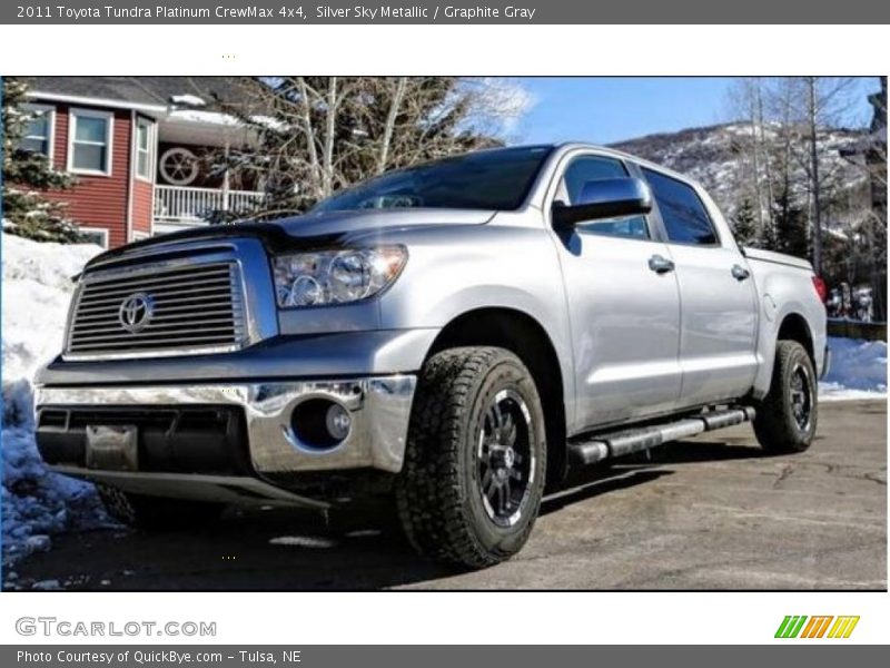 Silver Sky Metallic / Graphite Gray 2011 Toyota Tundra Platinum CrewMax 4x4