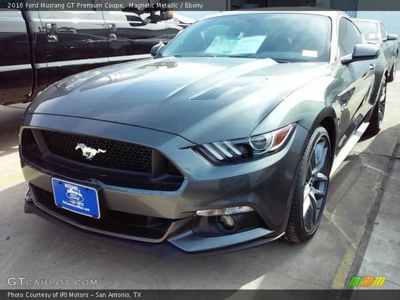 Magnetic Metallic / Ebony 2016 Ford Mustang GT Premium Coupe