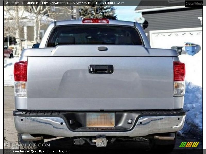 Silver Sky Metallic / Graphite Gray 2011 Toyota Tundra Platinum CrewMax 4x4