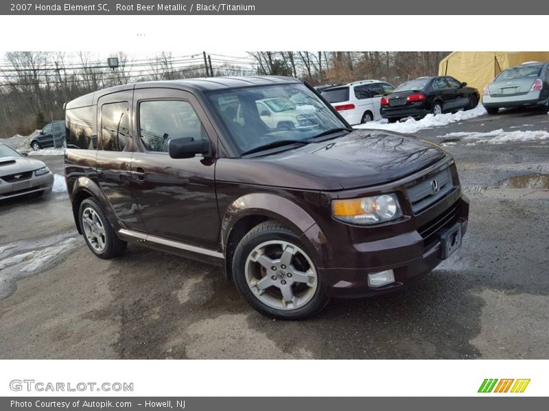 Root Beer Metallic / Black/Titanium 2007 Honda Element SC