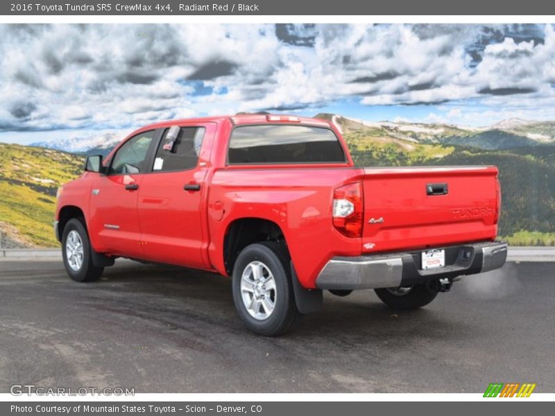 Radiant Red / Black 2016 Toyota Tundra SR5 CrewMax 4x4