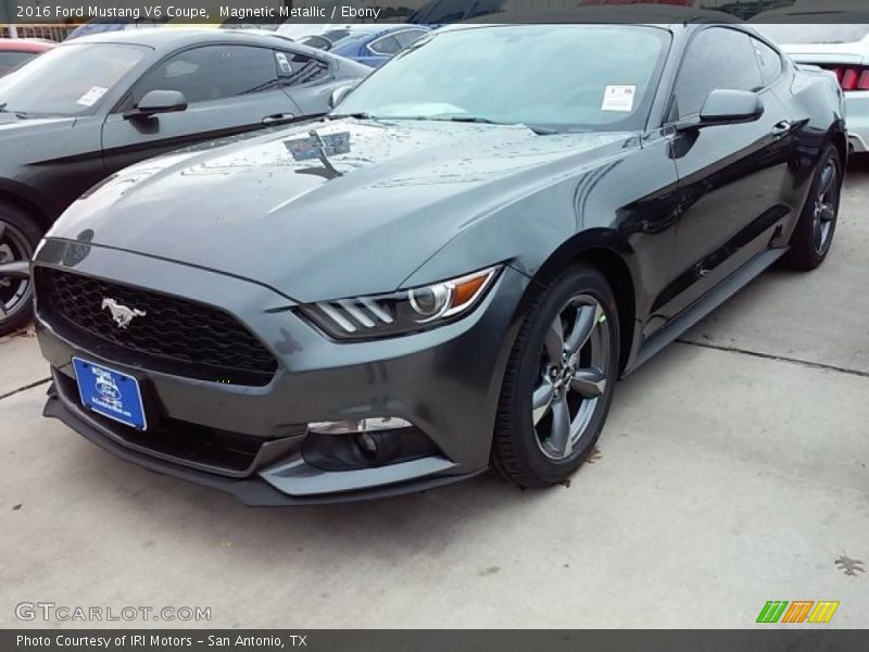 Magnetic Metallic / Ebony 2016 Ford Mustang V6 Coupe