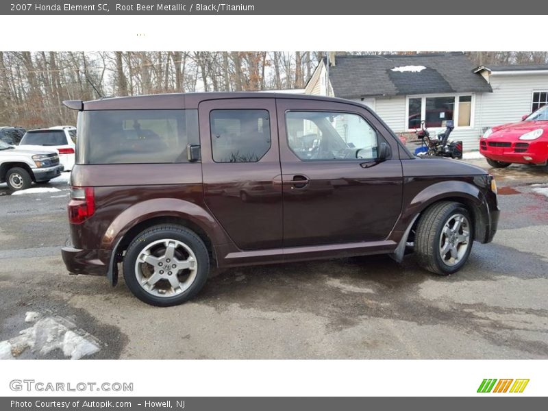 Root Beer Metallic / Black/Titanium 2007 Honda Element SC