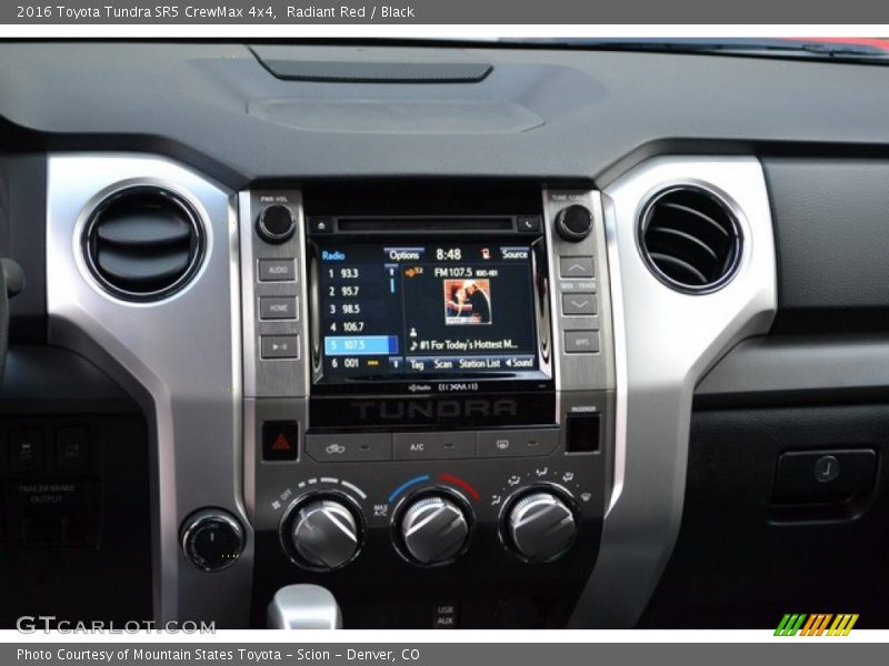 Radiant Red / Black 2016 Toyota Tundra SR5 CrewMax 4x4
