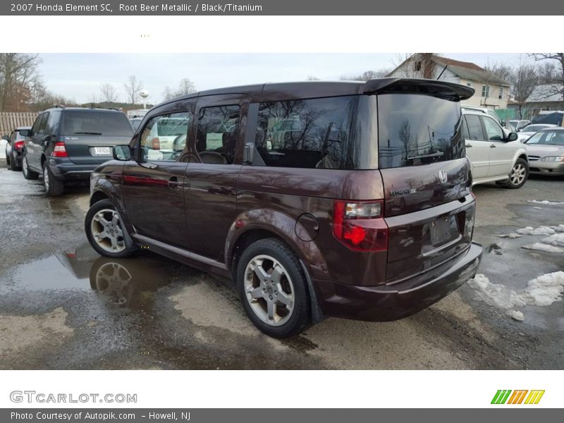 Root Beer Metallic / Black/Titanium 2007 Honda Element SC