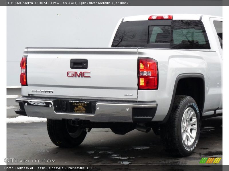 Quicksilver Metallic / Jet Black 2016 GMC Sierra 1500 SLE Crew Cab 4WD