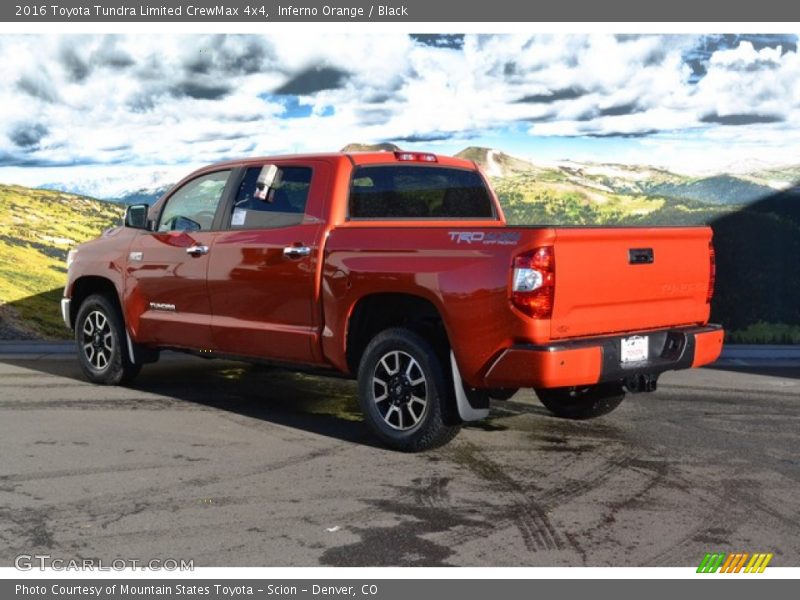Inferno Orange / Black 2016 Toyota Tundra Limited CrewMax 4x4