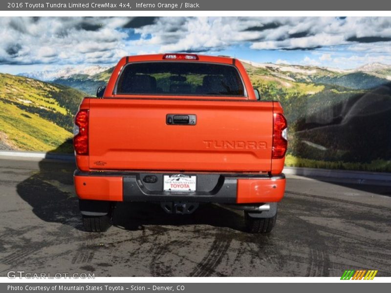 Inferno Orange / Black 2016 Toyota Tundra Limited CrewMax 4x4