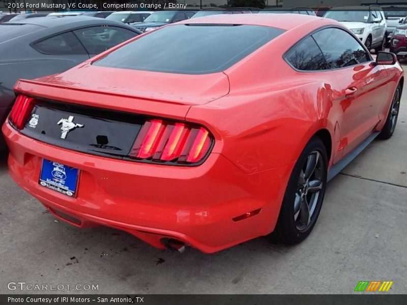 Competition Orange / Ebony 2016 Ford Mustang V6 Coupe