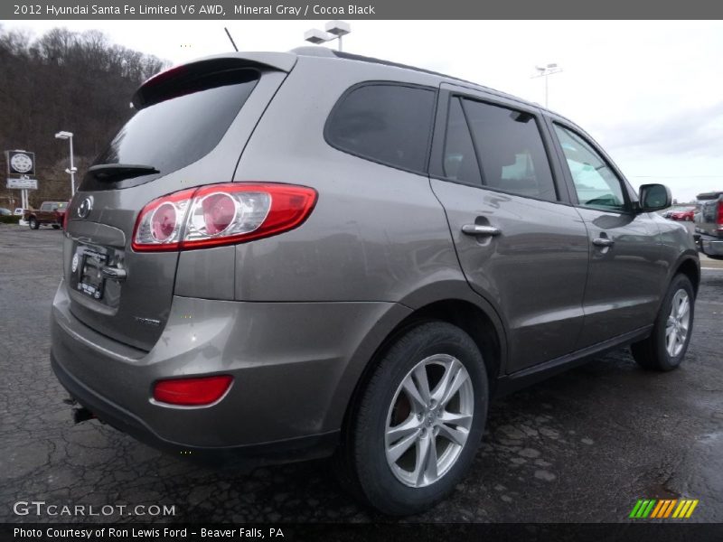 Mineral Gray / Cocoa Black 2012 Hyundai Santa Fe Limited V6 AWD