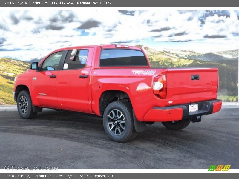 Radiant Red / Black 2016 Toyota Tundra SR5 CrewMax 4x4
