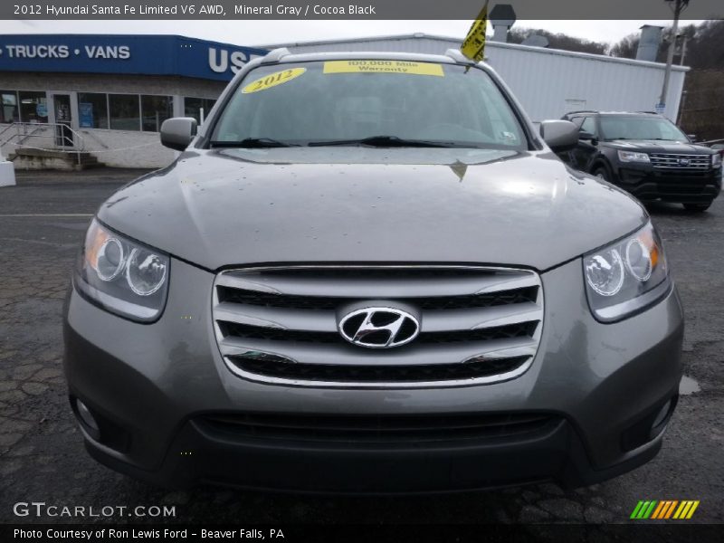 Mineral Gray / Cocoa Black 2012 Hyundai Santa Fe Limited V6 AWD
