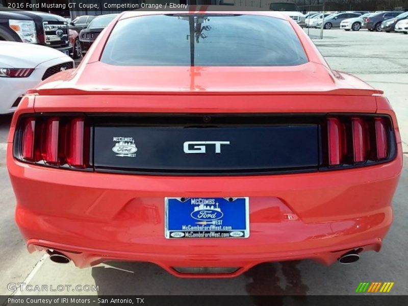 Competition Orange / Ebony 2016 Ford Mustang GT Coupe