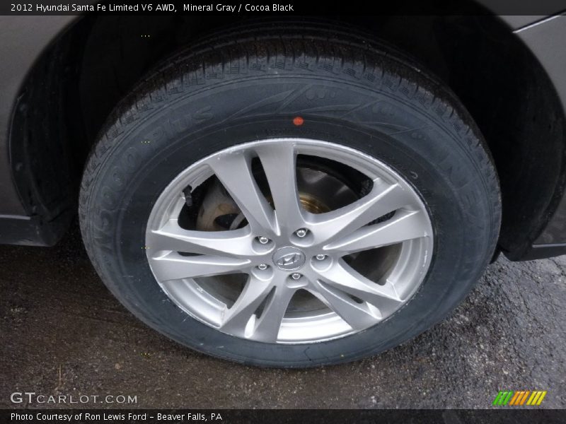 Mineral Gray / Cocoa Black 2012 Hyundai Santa Fe Limited V6 AWD