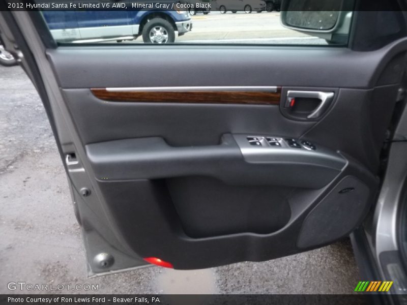 Mineral Gray / Cocoa Black 2012 Hyundai Santa Fe Limited V6 AWD