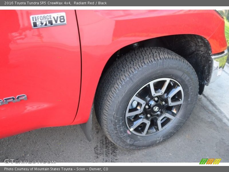 Radiant Red / Black 2016 Toyota Tundra SR5 CrewMax 4x4