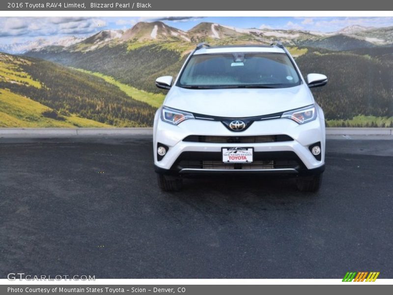 Blizzard Pearl / Black 2016 Toyota RAV4 Limited