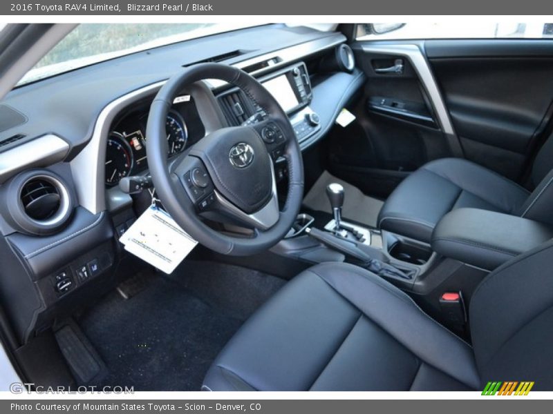 Blizzard Pearl / Black 2016 Toyota RAV4 Limited