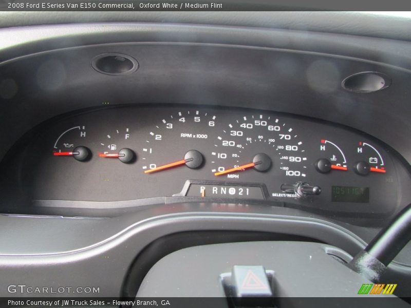 Oxford White / Medium Flint 2008 Ford E Series Van E150 Commercial