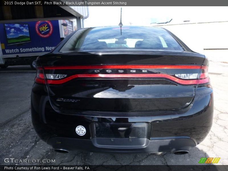 Pitch Black / Black/Light Tungsten Accent Stitching 2015 Dodge Dart SXT