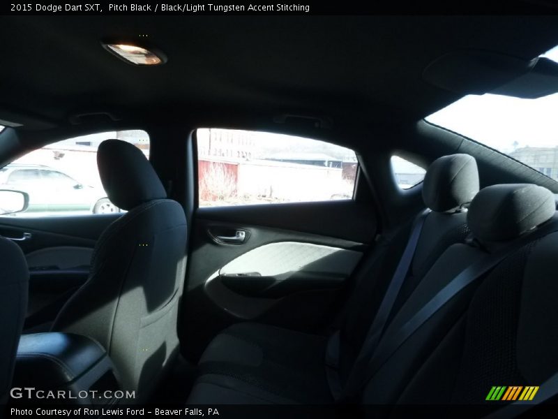 Pitch Black / Black/Light Tungsten Accent Stitching 2015 Dodge Dart SXT