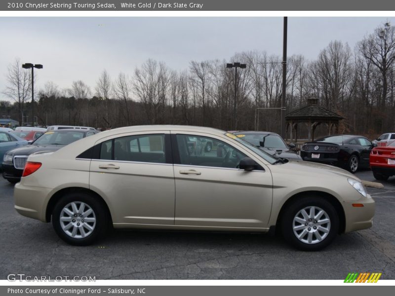 White Gold / Dark Slate Gray 2010 Chrysler Sebring Touring Sedan