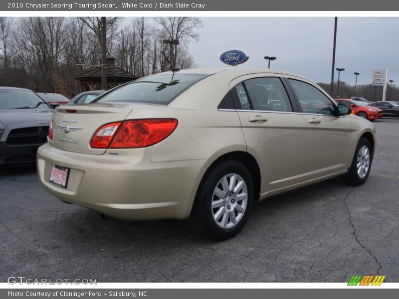 White Gold / Dark Slate Gray 2010 Chrysler Sebring Touring Sedan