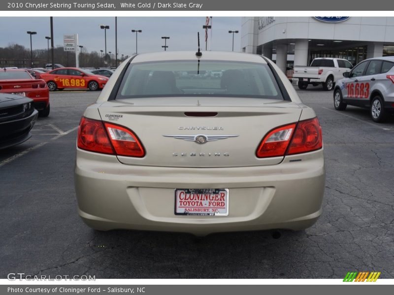 White Gold / Dark Slate Gray 2010 Chrysler Sebring Touring Sedan