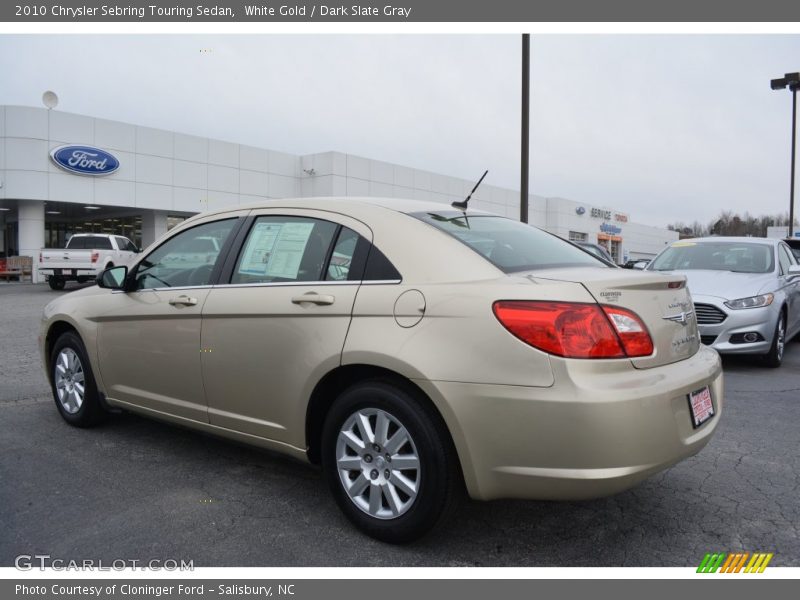 White Gold / Dark Slate Gray 2010 Chrysler Sebring Touring Sedan