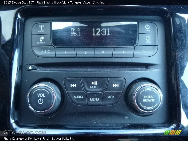 Pitch Black / Black/Light Tungsten Accent Stitching 2015 Dodge Dart SXT