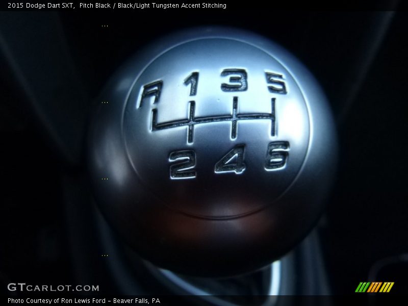 Pitch Black / Black/Light Tungsten Accent Stitching 2015 Dodge Dart SXT