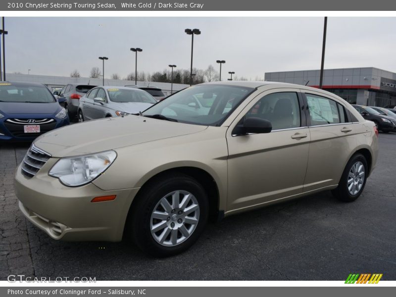 White Gold / Dark Slate Gray 2010 Chrysler Sebring Touring Sedan