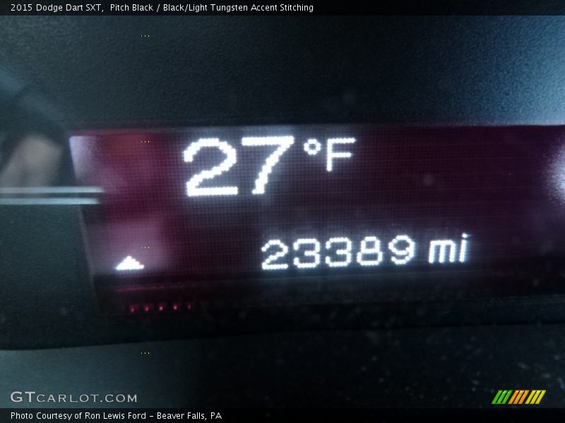 Pitch Black / Black/Light Tungsten Accent Stitching 2015 Dodge Dart SXT