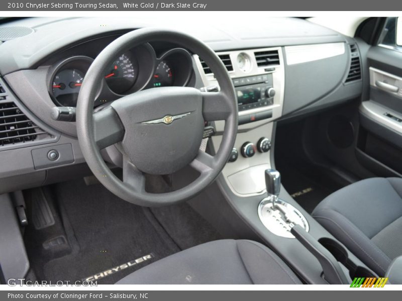 White Gold / Dark Slate Gray 2010 Chrysler Sebring Touring Sedan