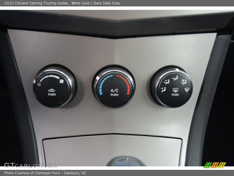 White Gold / Dark Slate Gray 2010 Chrysler Sebring Touring Sedan