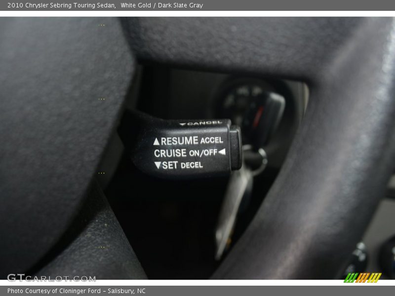 White Gold / Dark Slate Gray 2010 Chrysler Sebring Touring Sedan