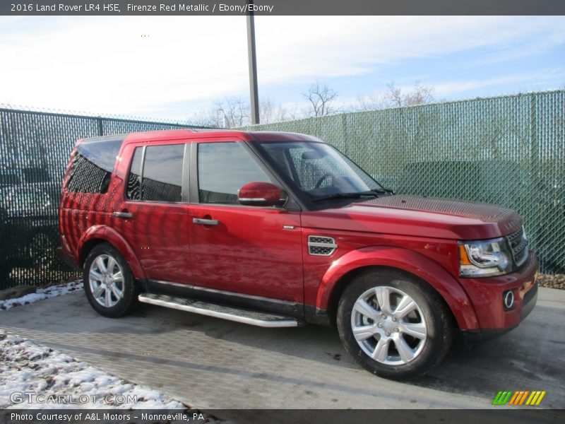 Firenze Red Metallic / Ebony/Ebony 2016 Land Rover LR4 HSE