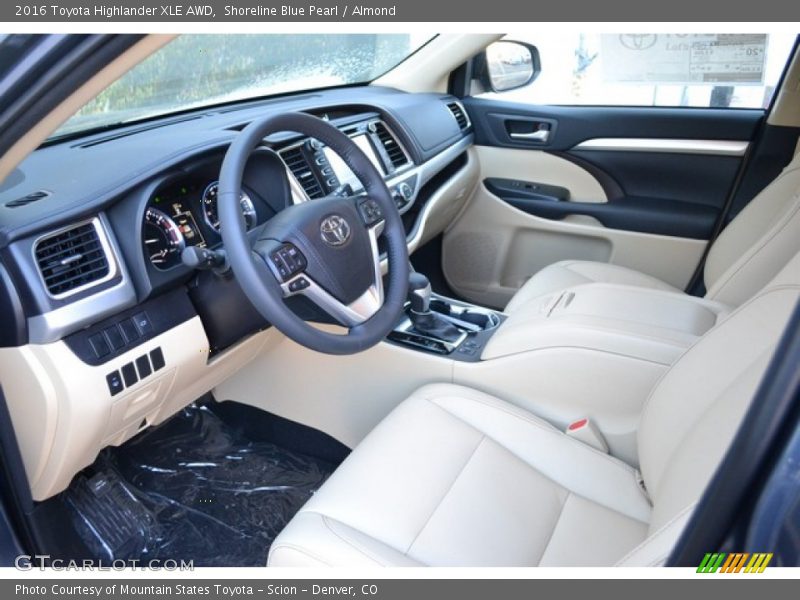 Almond Interior - 2016 Highlander XLE AWD 