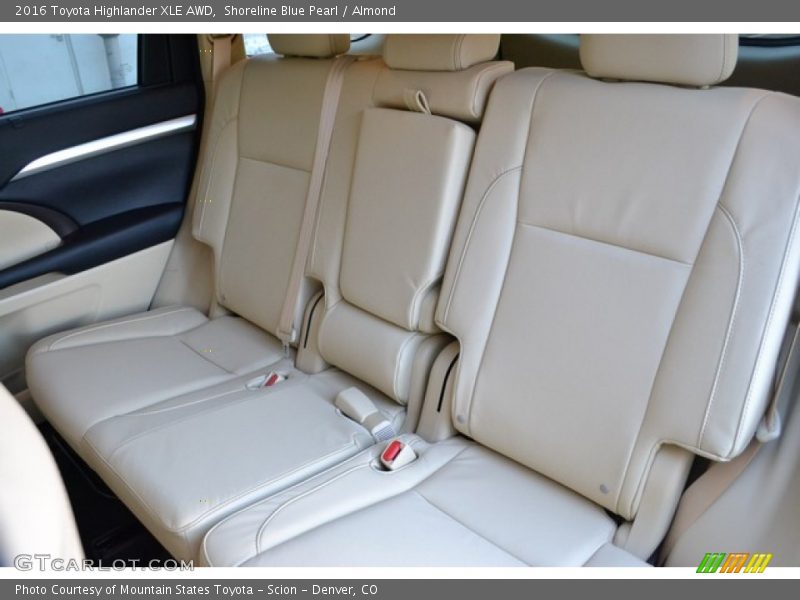 Rear Seat of 2016 Highlander XLE AWD