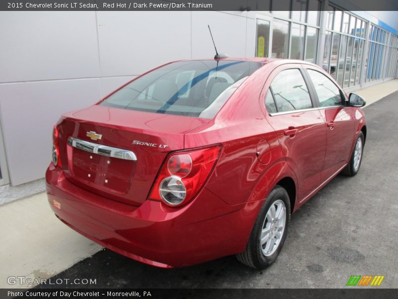 Red Hot / Dark Pewter/Dark Titanium 2015 Chevrolet Sonic LT Sedan