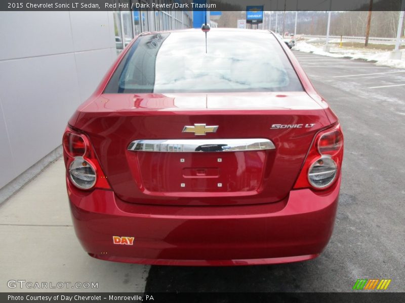Red Hot / Dark Pewter/Dark Titanium 2015 Chevrolet Sonic LT Sedan