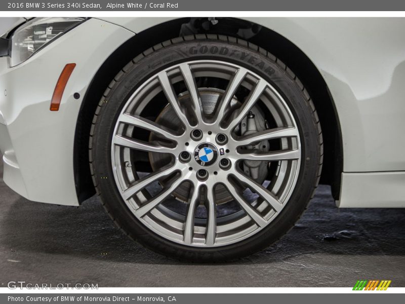 Alpine White / Coral Red 2016 BMW 3 Series 340i Sedan