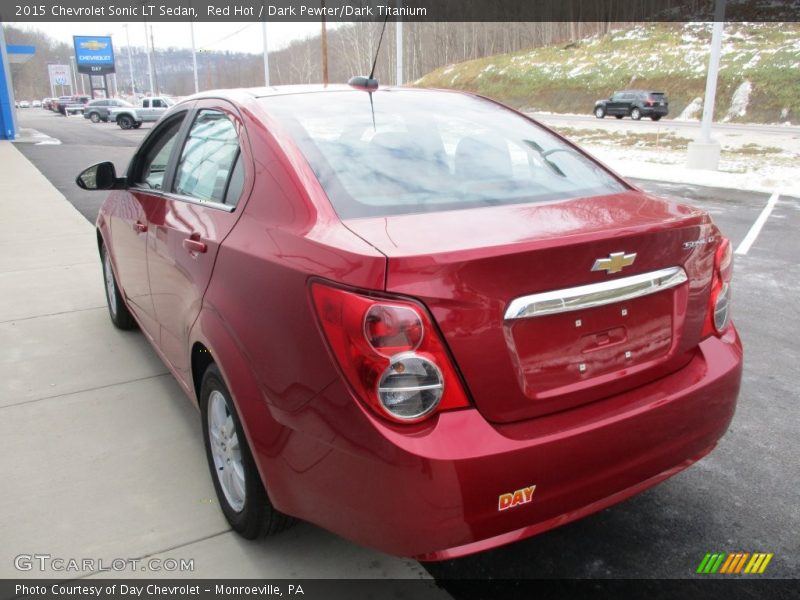 Red Hot / Dark Pewter/Dark Titanium 2015 Chevrolet Sonic LT Sedan