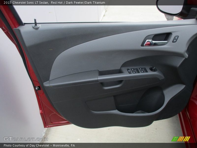 Red Hot / Dark Pewter/Dark Titanium 2015 Chevrolet Sonic LT Sedan